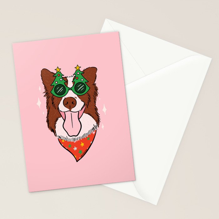 Christmas Dog Stationery Card Gallery Image 2