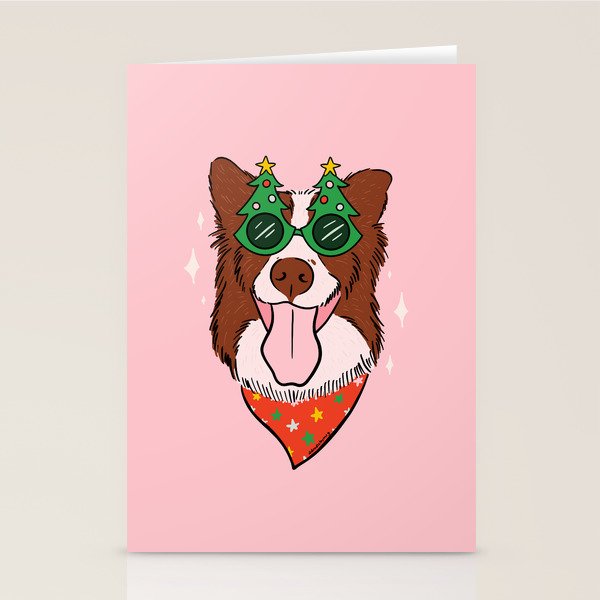 Christmas Dog Stationery Card Gallery Image 1