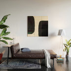 Kramer vs Kramer - Abstract Shape Composition Wood Wall Art Gallery Image 2