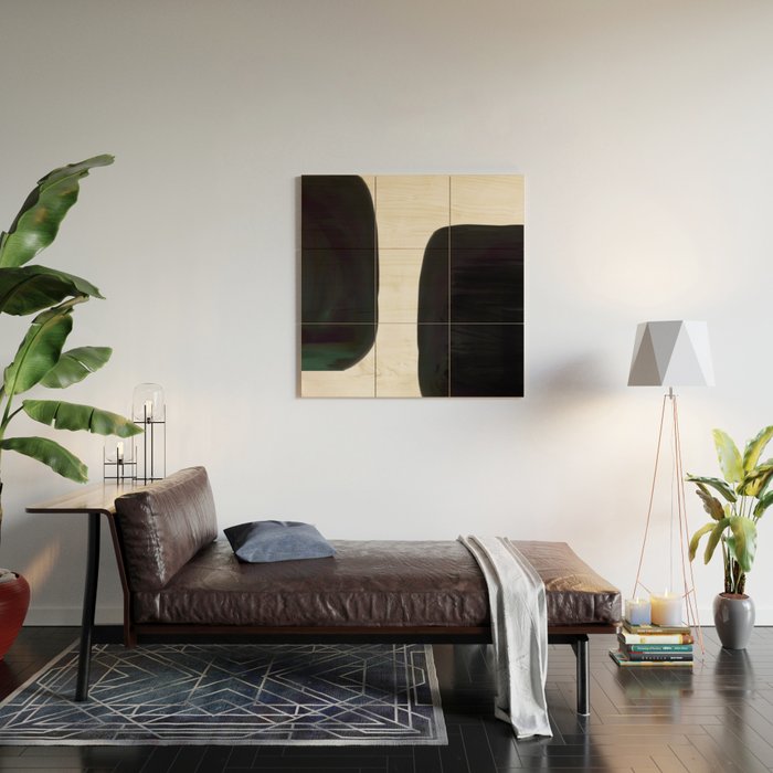 Kramer vs Kramer - Abstract Shape Composition Wood Wall Art Gallery Image 2