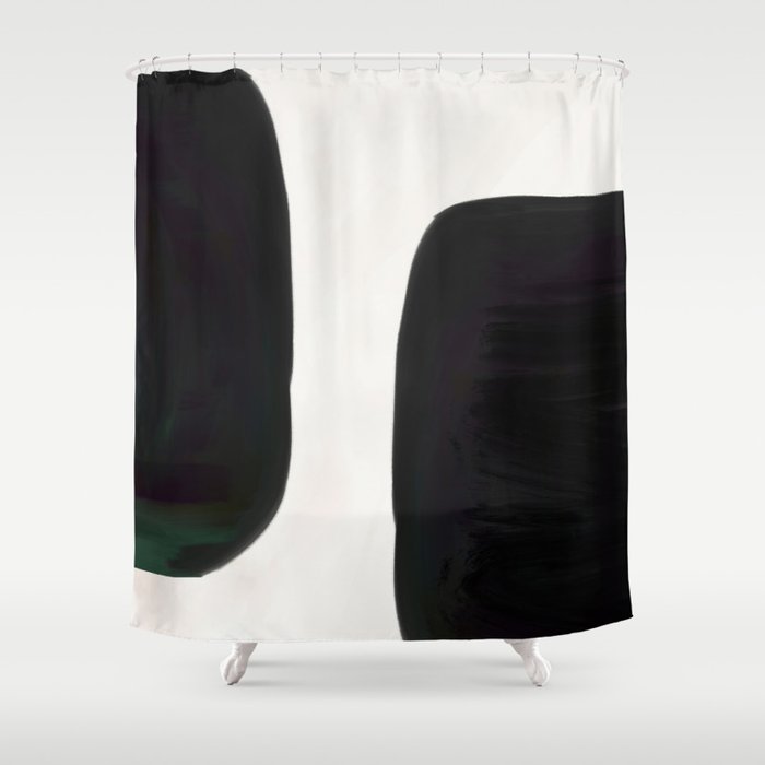 Kramer vs Kramer - Abstract Shape Composition Shower Curtain Gallery Image 1