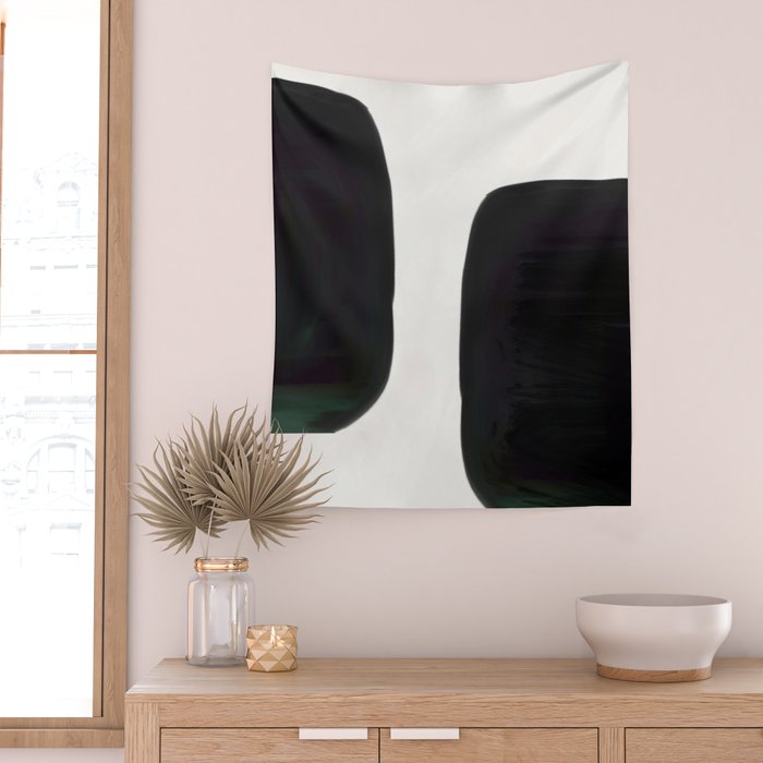 Kramer vs Kramer - Abstract Shape Composition Wall Tapestry Gallery Image 2
