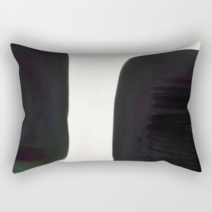 Kramer vs Kramer - Abstract Shape Composition Rectangular Pillow Gallery Image 2