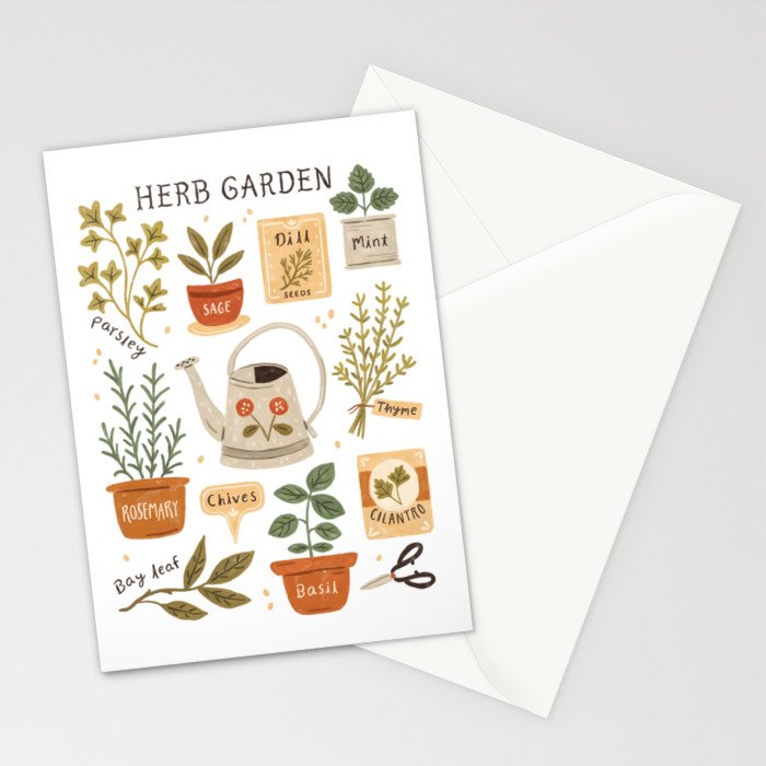Herb Garden Stationery Card Gallery Image 2