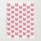 Spring Tulips VII Pink Mid Century Flowers Poster Gallery Image 4