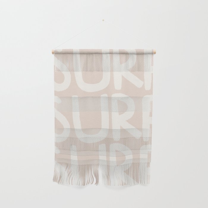 Boho Surf Surf Surf Print Wall Hanging Gallery Image 1