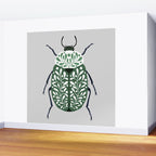 Beetle and leaves Wall Mural Gallery Image 2