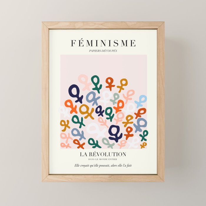 L'ART DU FÃMINISME â Feminist Art â Matisse Exhibition Poster Mini Art Print Gallery Image 1