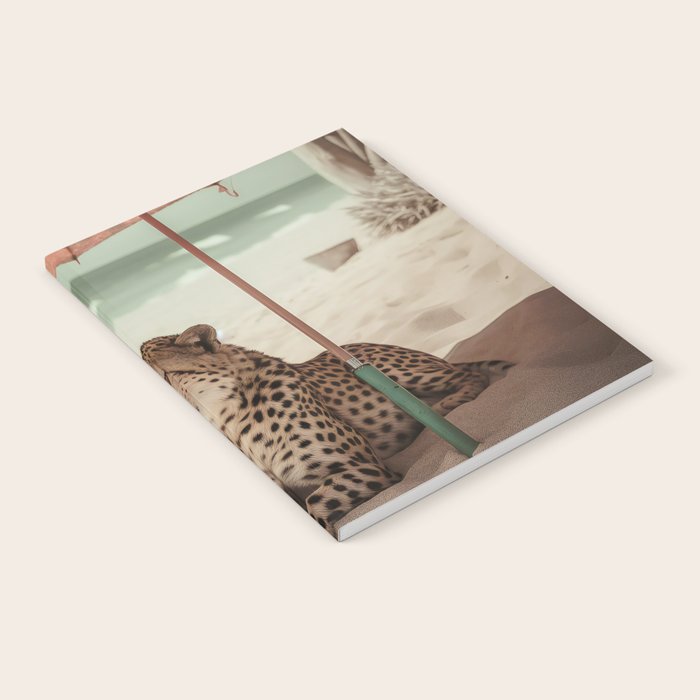 Cheetah's Vacation, Beach Prints Notebook Gallery Image 2