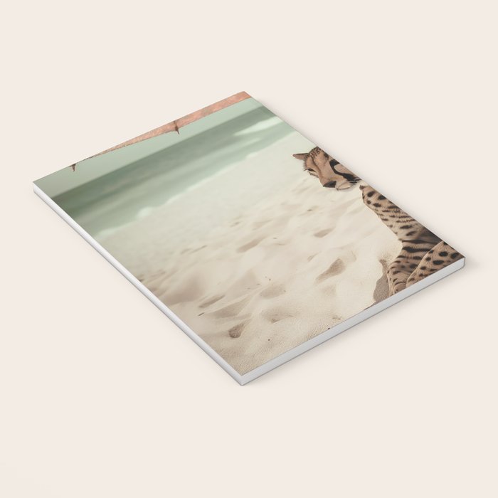 Cheetah's Vacation, Beach Prints Notebook Gallery Image 3