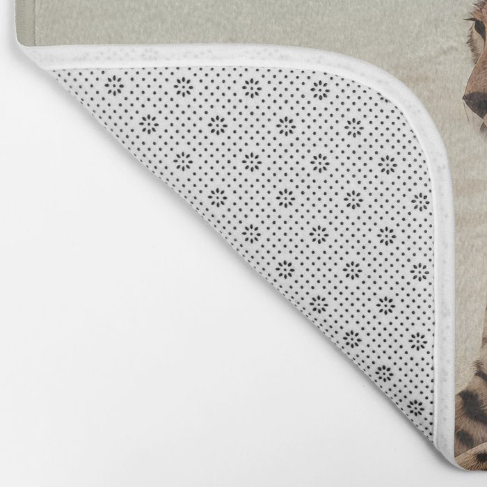Cheetah's Vacation, Beach Prints Bath Mat Gallery Image 2