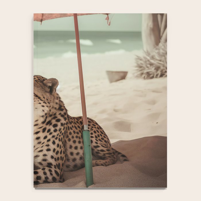 Cheetah's Vacation, Beach Prints Notebook Gallery Image 4