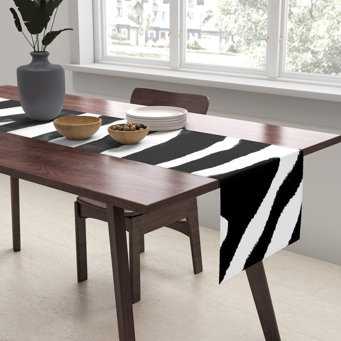 Zebra Stripes Pattern Table Runner Gallery Image 2