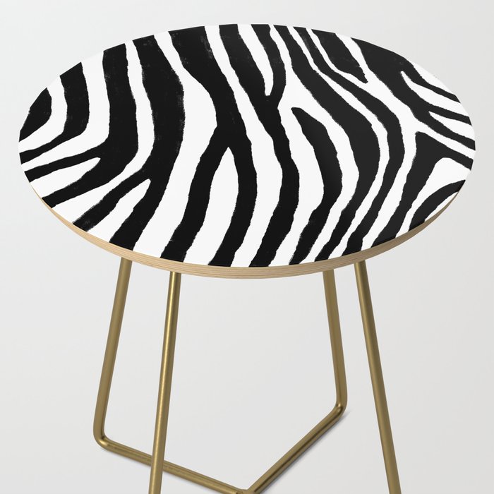 Zebra Stripes Pattern Side Table Gallery Image 2
