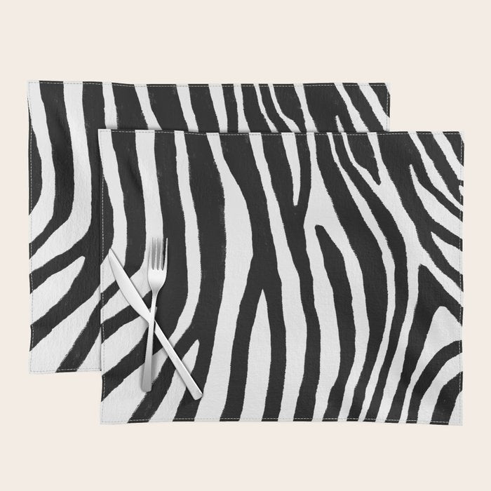 Zebra Stripes Pattern Placemat Gallery Image 1