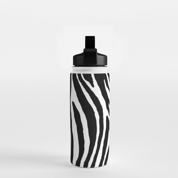 Zebra Stripes Pattern Water Bottle Gallery Image 2