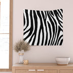 Zebra Stripes Pattern Wall Tapestry Gallery Image 2
