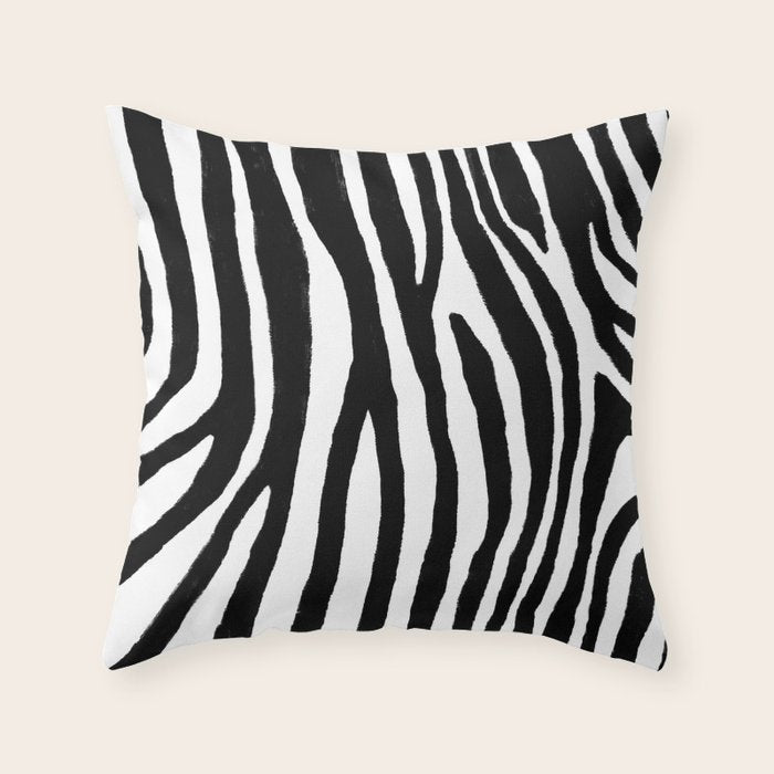 Zebra Stripes Pattern Throw Pillow Gallery Image 6