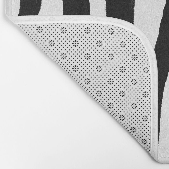 Zebra Stripes Pattern Bath Mat Gallery Image 2