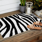 Zebra Stripes Pattern Outdoor Rug Gallery Image 2