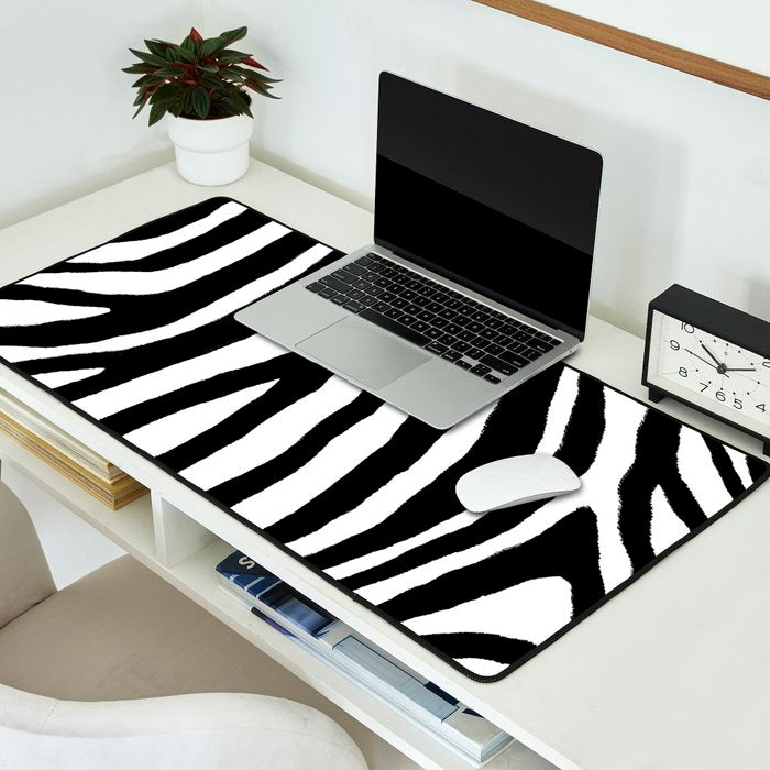 Zebra Stripes Pattern Desk Mat Gallery Image 2