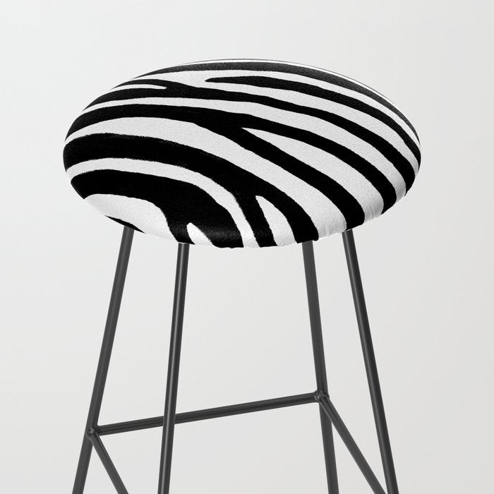 Zebra Stripes Pattern Stool Gallery Image 2
