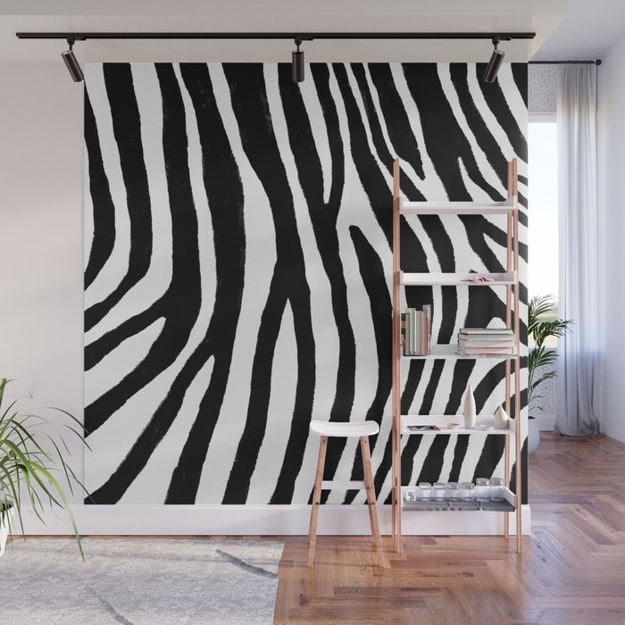 Zebra Stripes Pattern Wall Mural Gallery Image 1