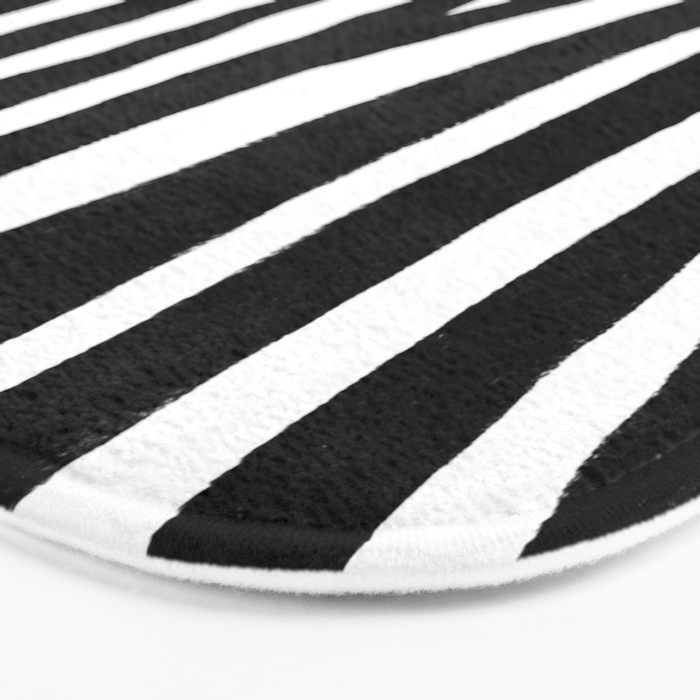 Zebra Stripes Pattern Bath Mat Gallery Image 3