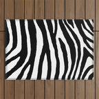 Zebra Stripes Pattern Outdoor Rug Gallery Image 1