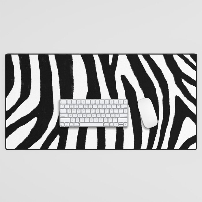 Zebra Stripes Pattern Desk Mat Gallery Image 1