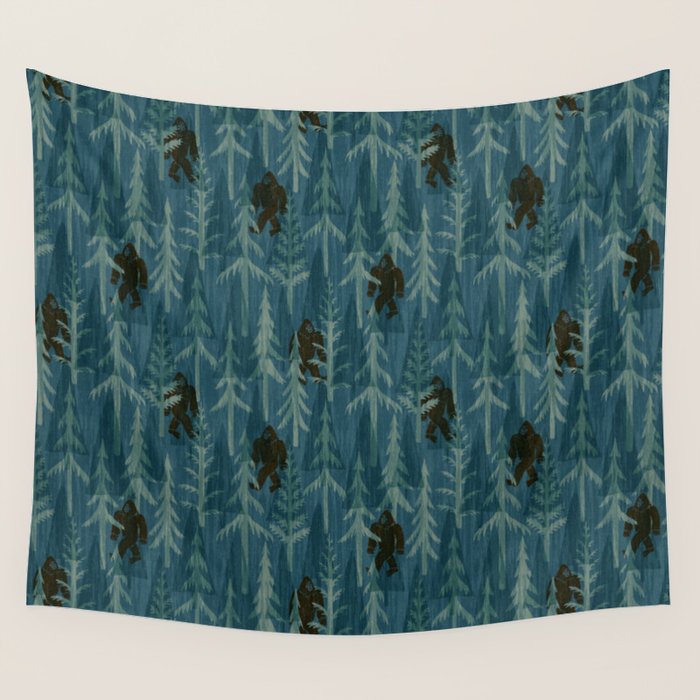 Subtle Sasquatch - Spruce Wall Tapestry Gallery Image 4