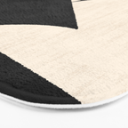 Cut-out Abstract Modern Shapes - black Bath Mat Gallery Image 3