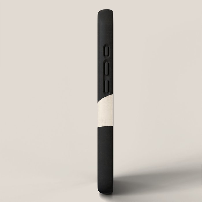 Cut-out Abstract Modern Shapes - black iPhone Case Gallery Image 2