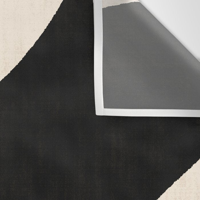 Cut-out Abstract Modern Shapes - black Wall Tapestry Gallery Image 3