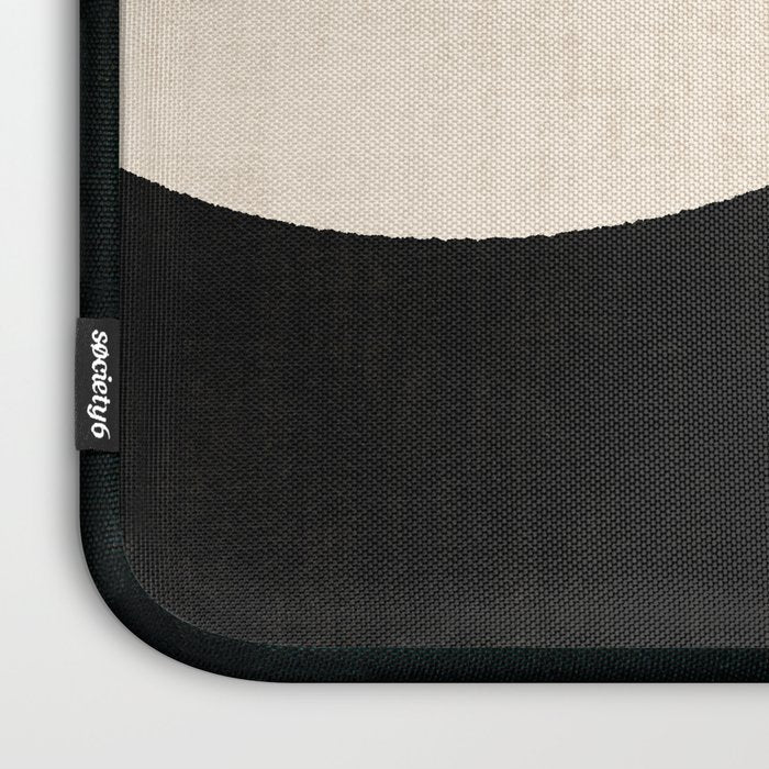 Cut-out Abstract Modern Shapes - black Laptop Sleeve Gallery Image 3