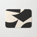Cut-out Abstract Modern Shapes - black Bath Mat Gallery Image 1