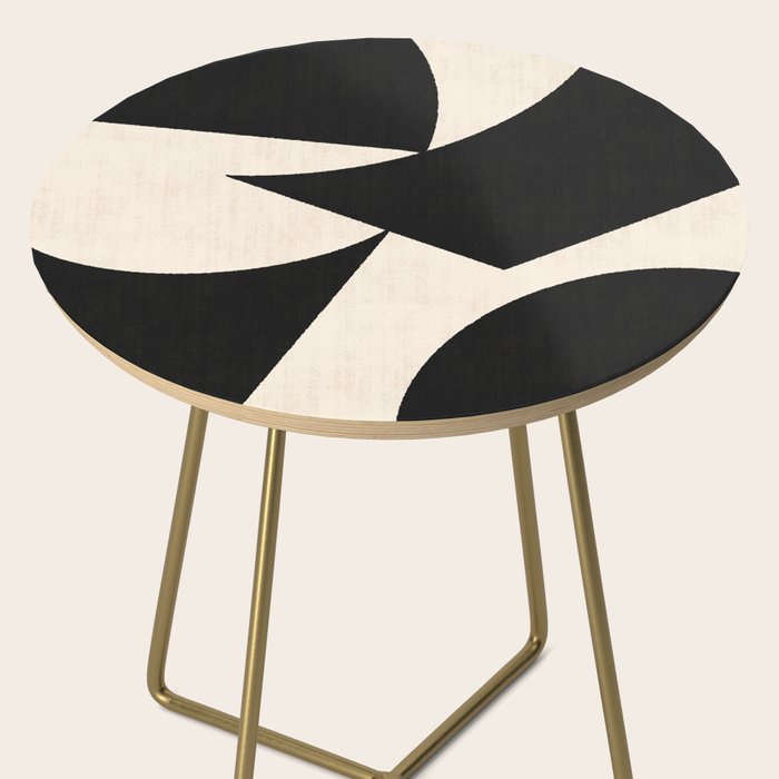 Cut-out Abstract Modern Shapes - black Side Table Gallery Image 2