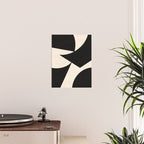Cut-out Abstract Modern Shapes - black Poster Gallery Image 2