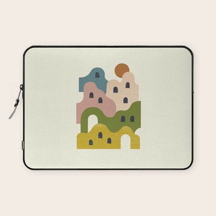 Adobe Village at Sunset Laptop Sleeve Gallery Image 1
