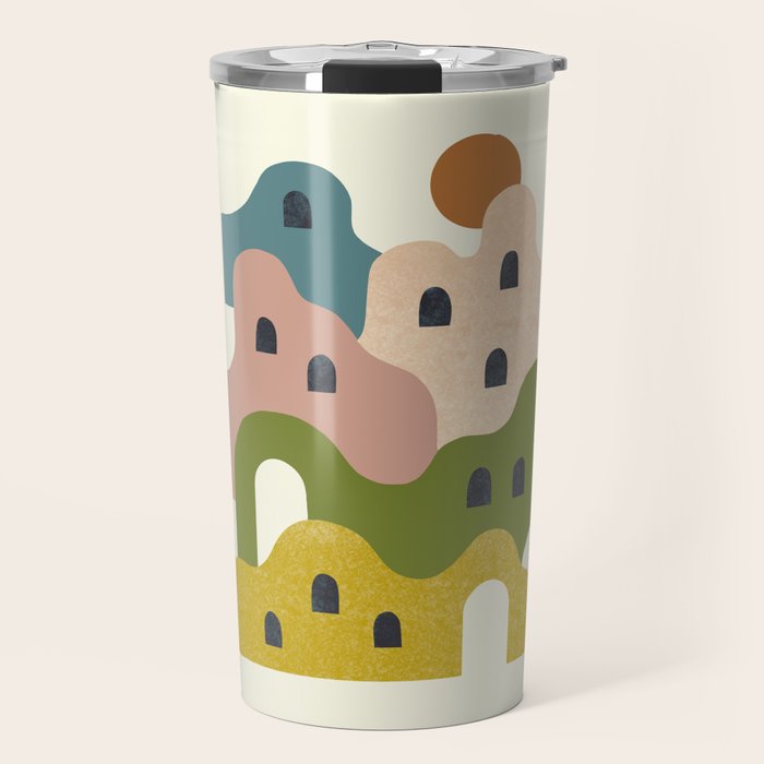 Adobe Village at Sunset Travel Mug Gallery Image 1