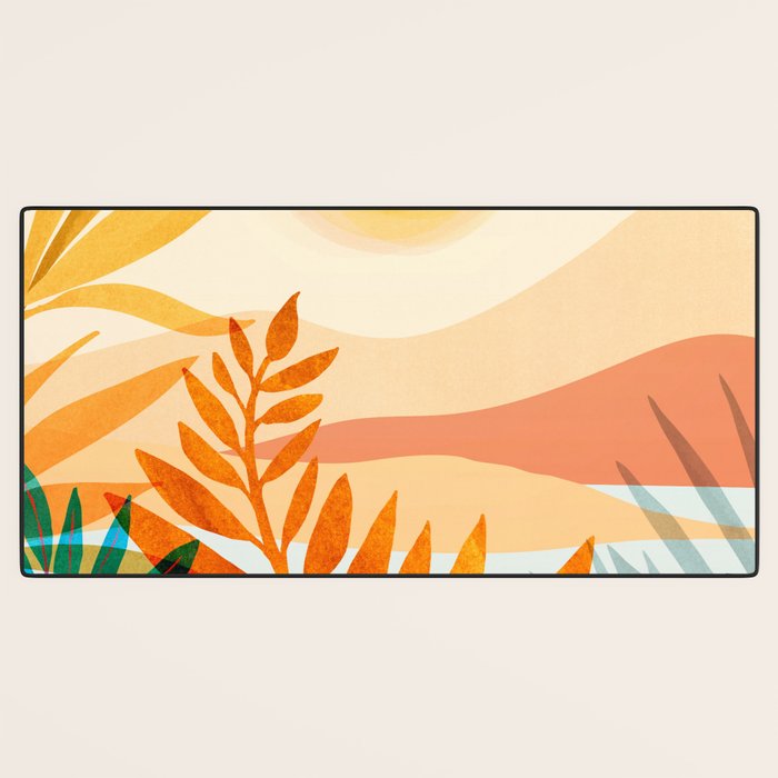 Golden Hour / Abstract Landscape Series Desk Mat Gallery Image 3