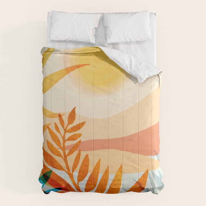 Golden Hour / Abstract Landscape Series Comforter Gallery Image 1