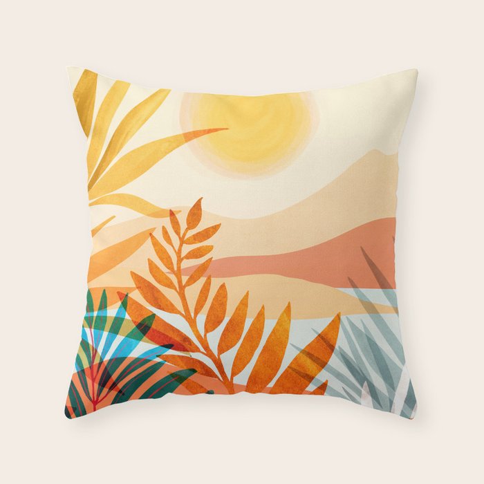 Golden Hour / Abstract Landscape Series Throw Pillow Gallery Image 6