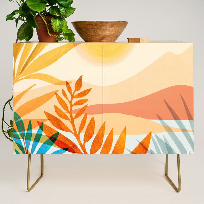 Golden Hour / Abstract Landscape Series Credenza Gallery Image 1