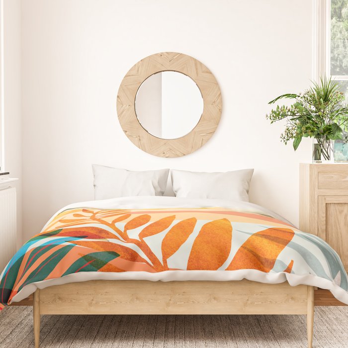 Golden Hour / Abstract Landscape Series Duvet Cover Gallery Image 3