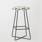 GREYHOUND DOGS and PRESSED FLOWERS Stool Gallery Image 1