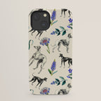 GREYHOUND DOGS and PRESSED FLOWERS iPhone Case Gallery Image 21
