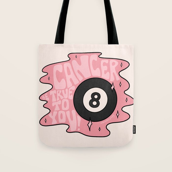 Cancer Magic 8 Ball Tote Bag Gallery Image 1