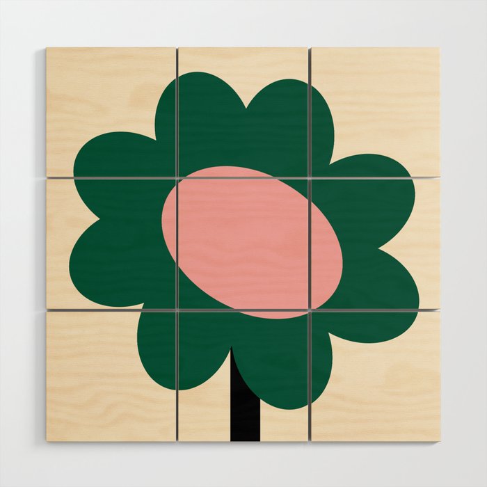 Maxi Bloom - sunflower Wood Wall Art Gallery Image 1