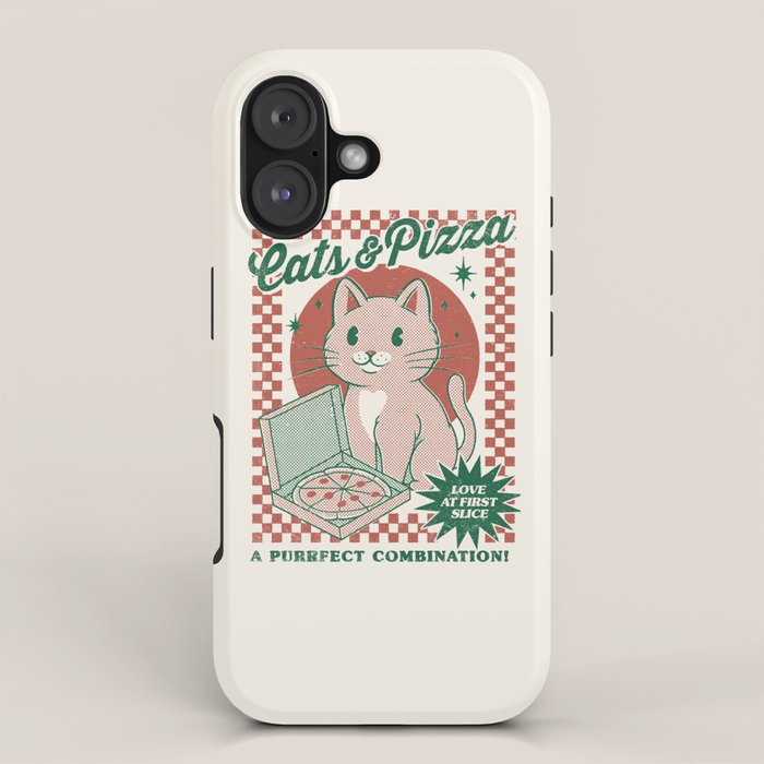 Cats and Pizza iPhone Case Gallery Image 1